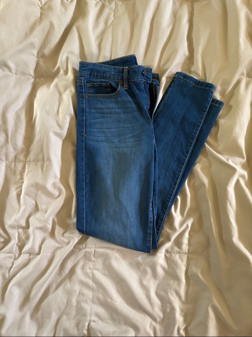 Scoop NYC Women’s Skinny Jeans in Medium Blue Denim